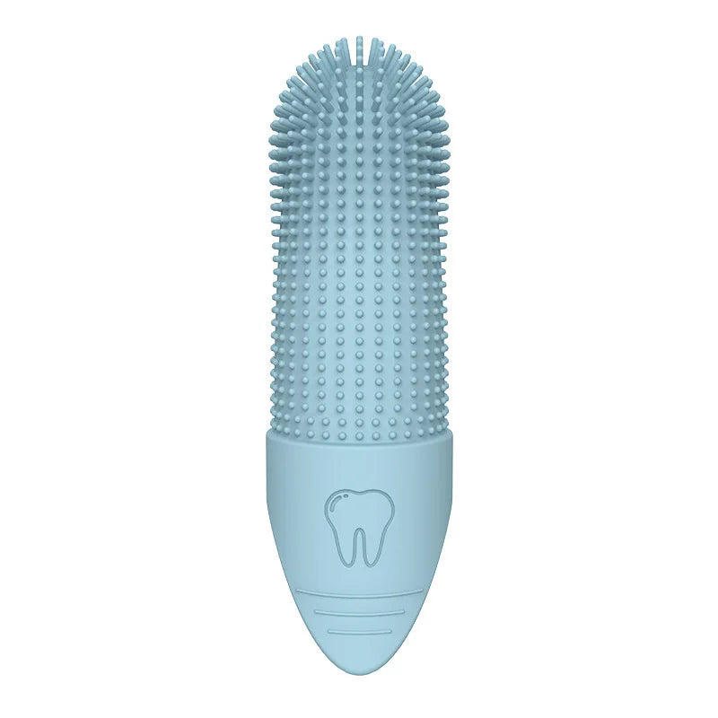 escova de dente azul