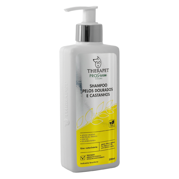 Shampoo para Pelos Dourados e Castanhos - 300 ml
